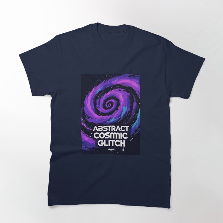 Abstract Cosmic Glitch Classic T-Shirt