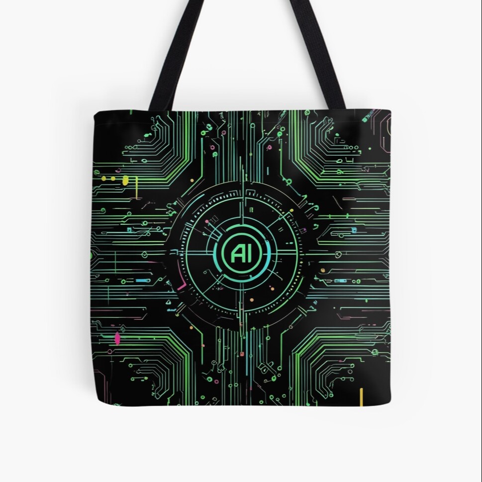 AI Dream Circuit Tote Bag