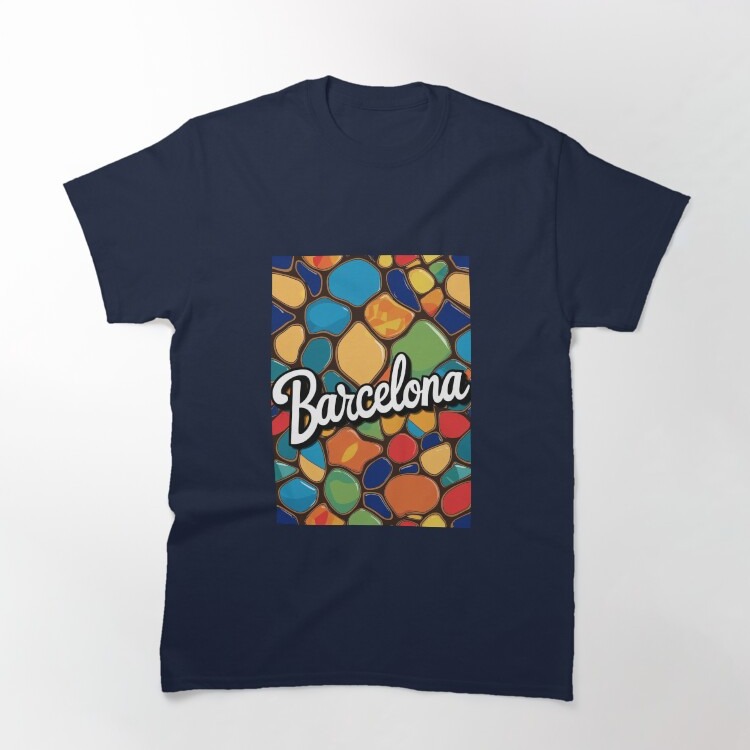 Barcelona Gaudí Mosaic Art Classic T-Shirt