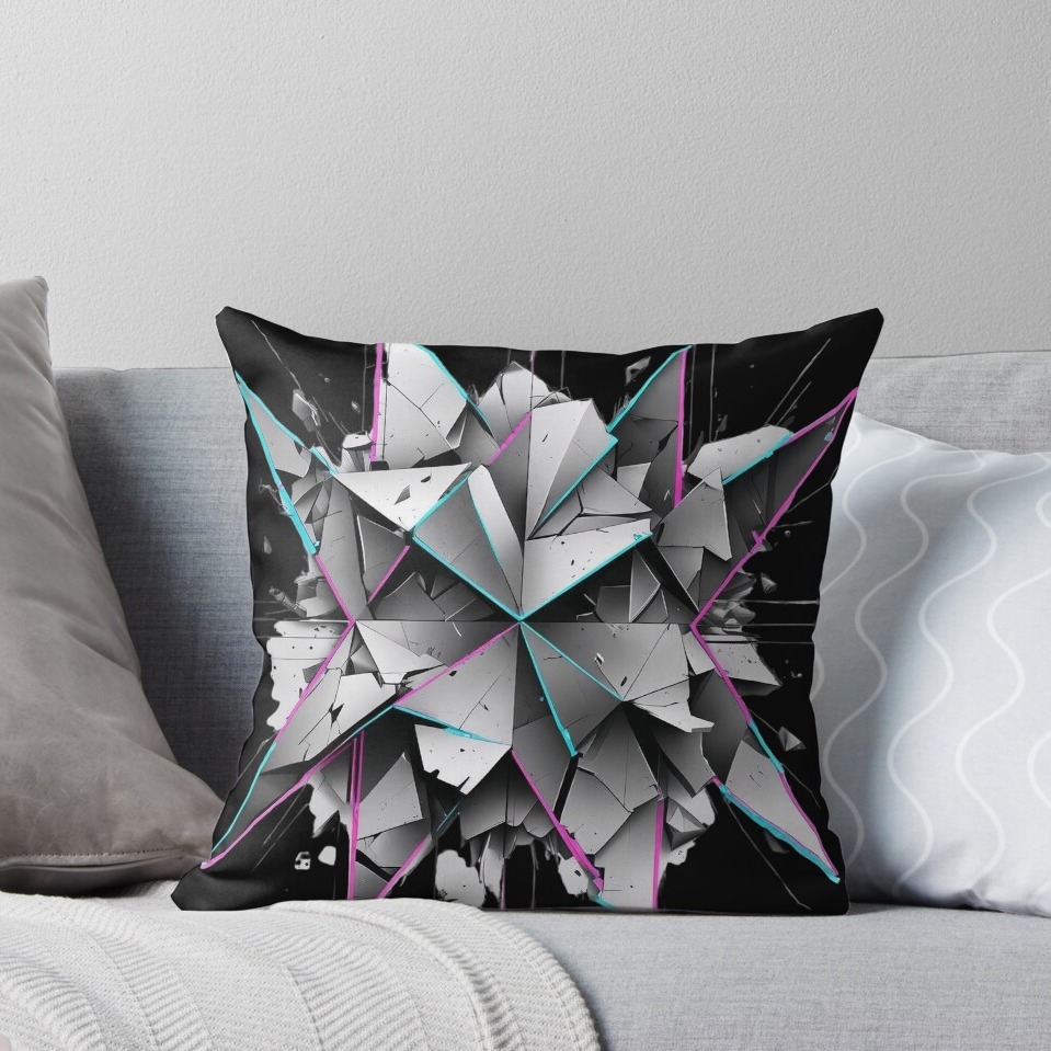 Broken Geometries Pillow
