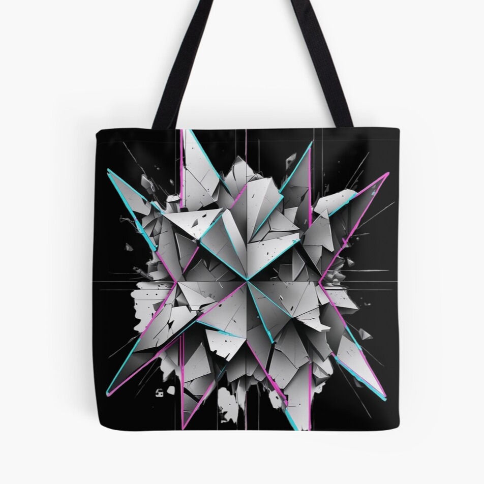 Broken Geometries Tote Bag