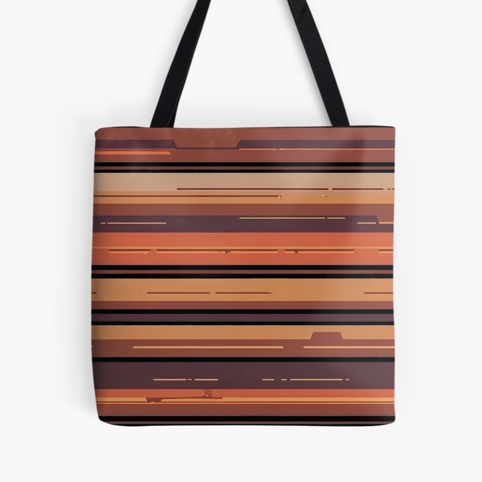 Grand Canyon Layers – Earth Tone Art Tote Bag