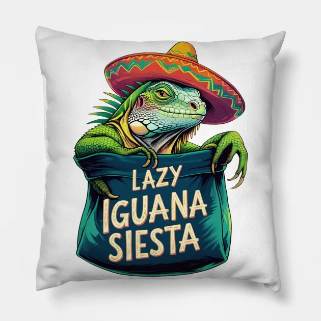 Lazy Iguana Siesta Pillow