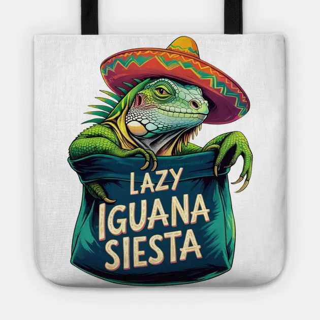Lazy Iguana Siesta Tote