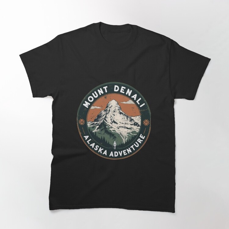 Mount Denali Alaska Adventure Classic T-Shirt