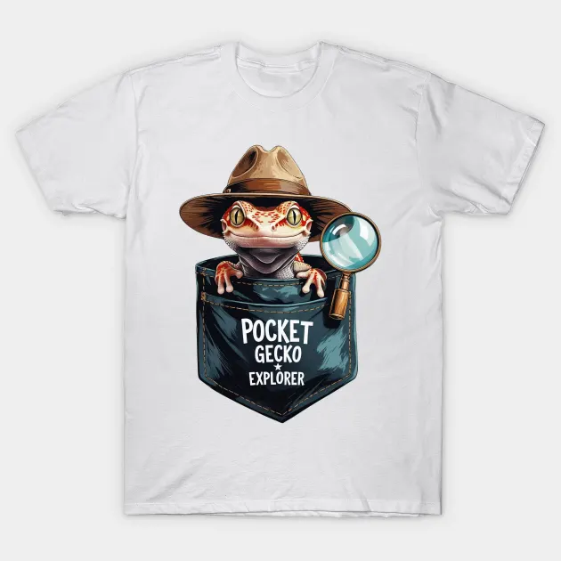 Pocket Gecko Explorer T-Shirt