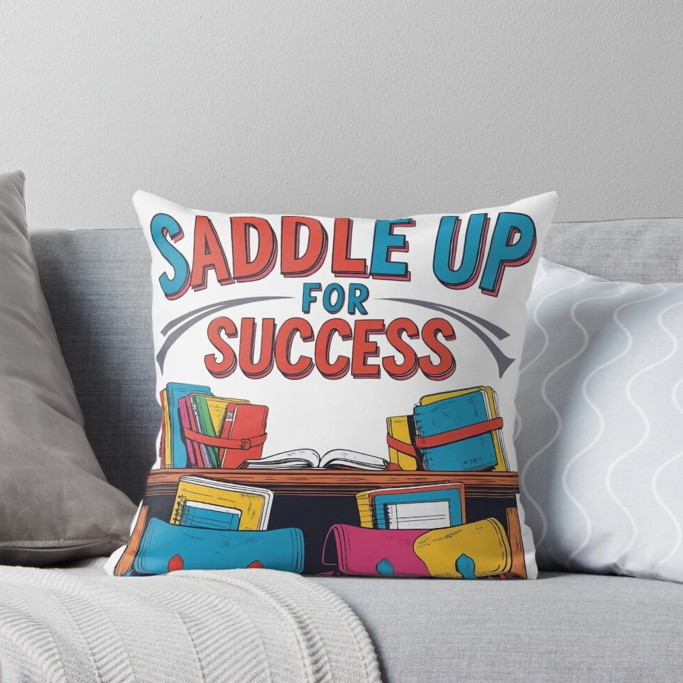 Saddle Up for Success Pillow