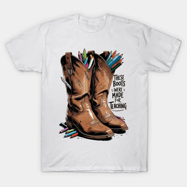 These Boots Were Made for Teaching T-Shirt